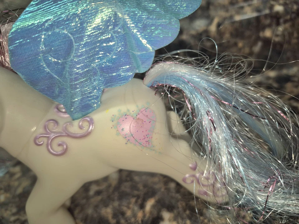 Cabello oropel alas azules iridiscentes My Little Pony G3 Star Catcher MLP Hasbro 2004 Foto 2 de 4