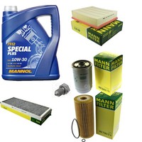 Mann Inspektionspaket 5L Mannol Special Plus 10W-30 FüR Audi A4 Avant 1.9 TDI