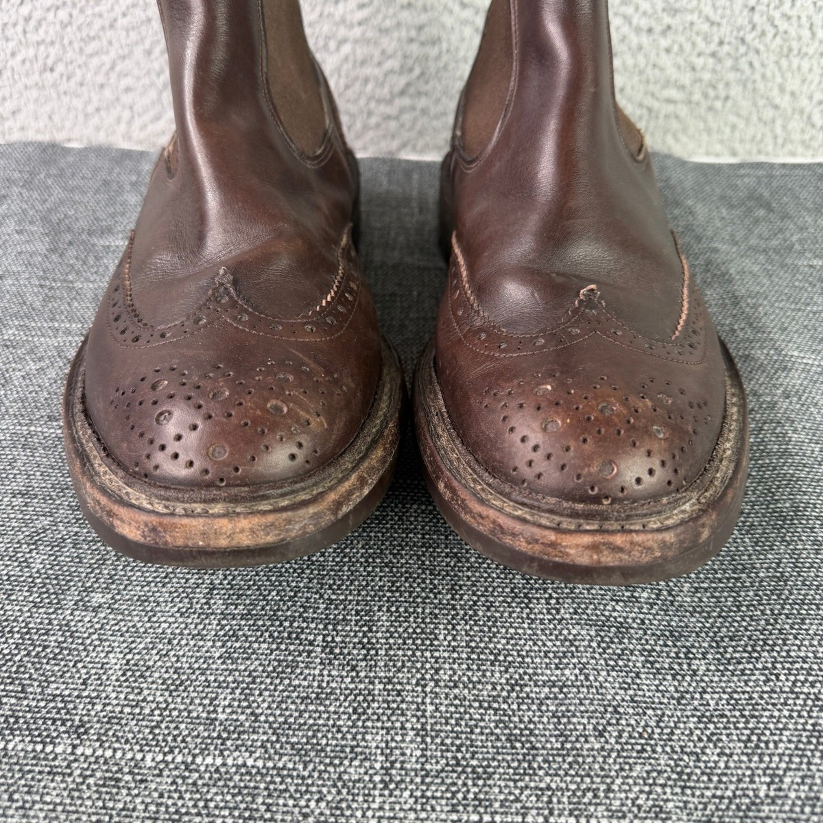 Trickers Henry Brogue Chelsea Boots Mens UK 8.5 US 9.5 Brown  display picture 3