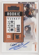 2020 Panini Contenders Rookie Ticket 2 Jaylin Davis #162 Rookie Auto RC nd3