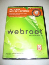 Webroot Antivirus with Spy Sweeper Personal Edition - - - New