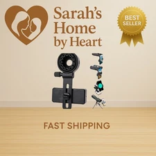 Telescope Phone Adapter, Universal Cell Phone Mount Compatible Binoculars, Mo...