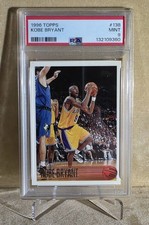 1996-97 Topps Kobe Bryant #138 (RC) Rookie Card PSA 9 Mint LA Lakers. rookie card picture
