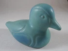 Vintage Van Briggle Pottery Turquoise Duck Figurine Colorado Springs