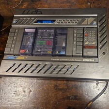 VINTAGE BUSH CCAS TWIN CASSETTE 9100 PLAYER RECORDER REMOTE CONTROL CLOCK