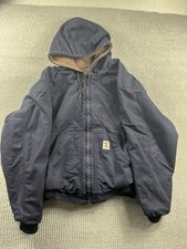 Tyndale FR Flame Resistant Full Zip Up Heavy Hoodie Navy Blue Size XL