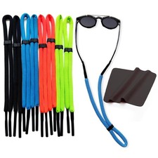 8 Pack Floating Sunglass Straps - Buoyant Locking Retainer for Water Sports ...