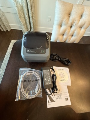 Zebra GX420d Label Printer Open As Is See Photos