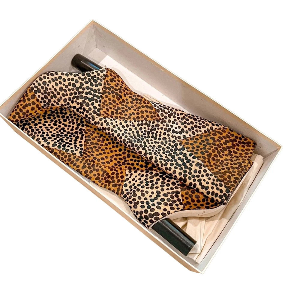 Ulla Johnson Jerri Knee High Cheetah Print Calf Cowhide Leather Hair Boots EU 40 - Image 2 of 4