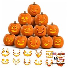 Pumpkin Decorations Kit, Halloween Pumpkin Stickers, Halloween Decorations