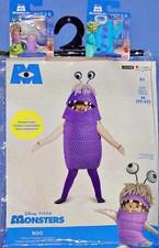 DISNEY PIXAR MONSTERS INC-BOO DELUXE COSTUME-3T-4T/4-6X-SULLEY/BOO FIGURINES-NEW