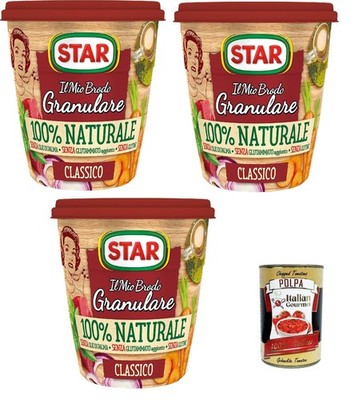 STAR Brodo Granulare Classico 100% Naturale 3x150g +Polpa 400g
