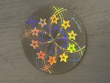 Lightrix 2.5" small metal holographic disc top 1997 star pattern