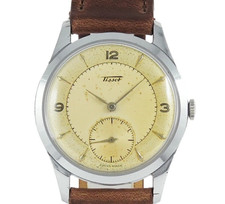 Tissot 6831-3 Orologio Vintage Manuale Cal.27B In Acciaio Cromato Degli Anni '50