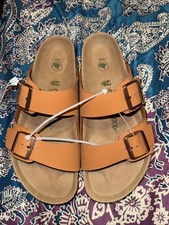 Birkenstock Arizona Tan Unisex Sandals Vegan Size 43 / US 10 Mens NEW No Box