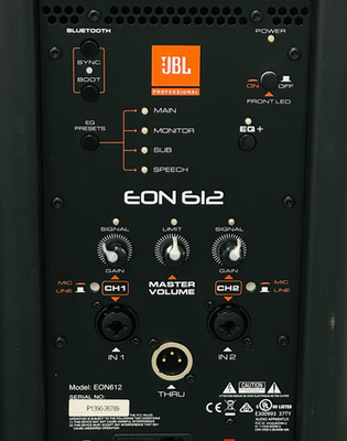 JBL EON612 PROFESSIONAL Two-Way 1000Watt Powered Speaker | PAIR