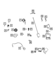 Genuine Mopar Passive Entry Antenna 5026444AA