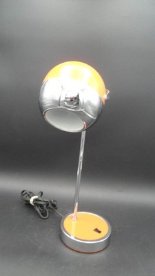 n*8様 昭和レトロ　ハミルトHamilton Industries 卓上ライト Hamilton Industries Lamp Eyeball Orb H-11 Orange Chrome Mid