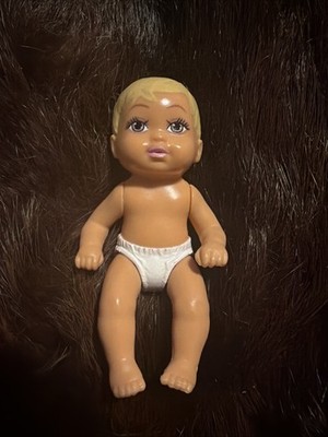 Barbie Blonde Baby Mini Figure Moving Extremities Toddler Doll Krissy Vintage 3''