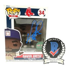 David Ortiz Signed Autograph Boston Red Sox Funko Pop 34 Beckett Bas Big Papi