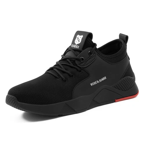SUADEEX Steel Toe Shoes for Men Safety Work Sneakers Construction Indestructible