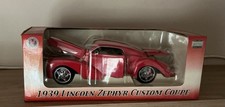 1939 Lincoln Zephyr Custom Coupe 1:24 Die Cast Snap-on Replica–Boxed Collectible