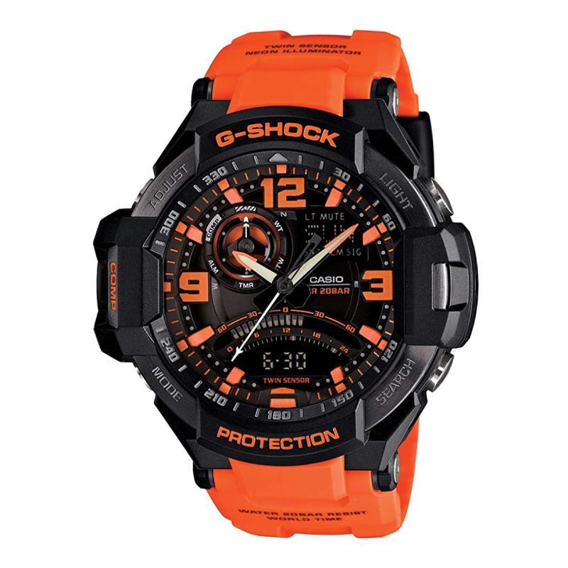 CASIO GA-1000-4A G-SHOCK SKY COCKPIT Quartz Orange&Black