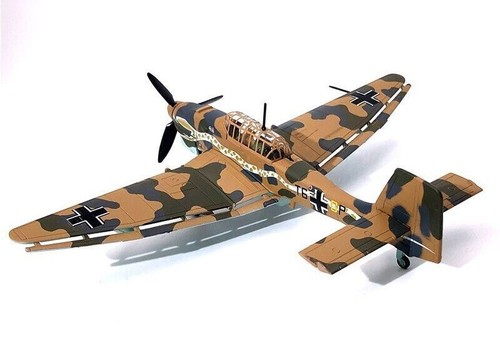 WLTK German Junkers Stuka Ju-87B Dive Bomber 1/72 Diecast Model Brown Ver. InBox - Picture 4 of 11