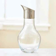 NEW - OPEN BOX Georg Jensen Sky Water Pitcher Glass & S/Steel 1.5L