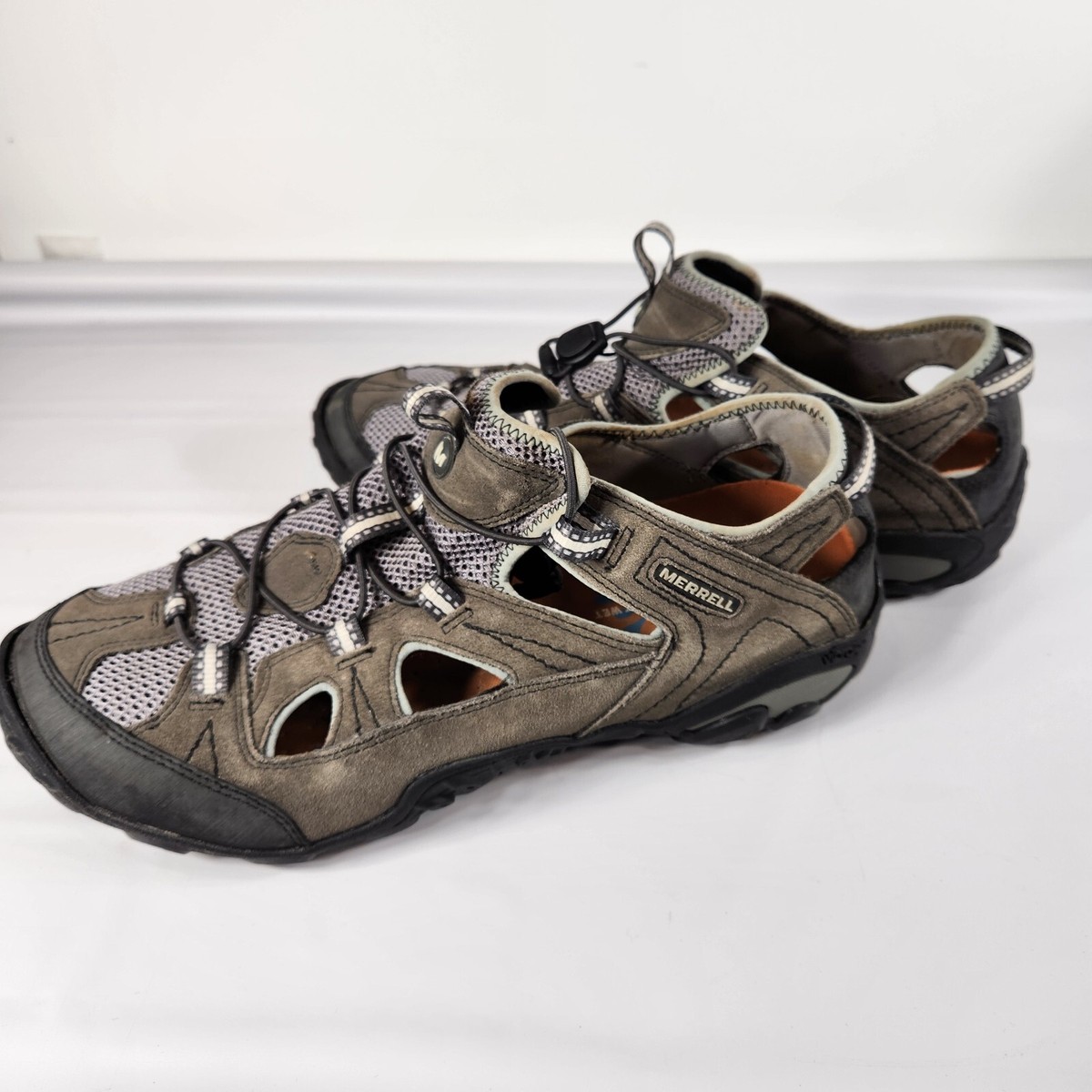 Merrell Chameleon Hiking Sandals Mens 15 Dusty Olive Leather - Main Image