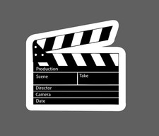 Clapper Board Sticker Film Movie Waterproof Book Gift New Clapper Board Sticker Film Movie Waterproof Book Gift New