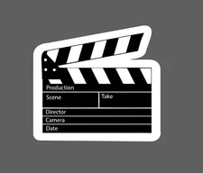 Clapper Board Sticker Film Movie Waterproof Book Gift NEW