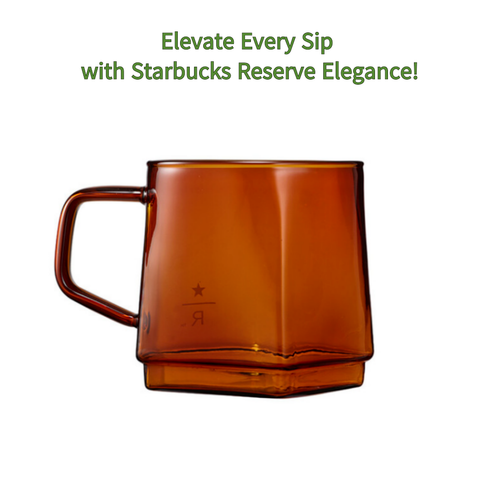 Starbucks Korea Reserve faceted glass 12oz Premium Coffee Cup Limited Edition - Picture 2 of 3