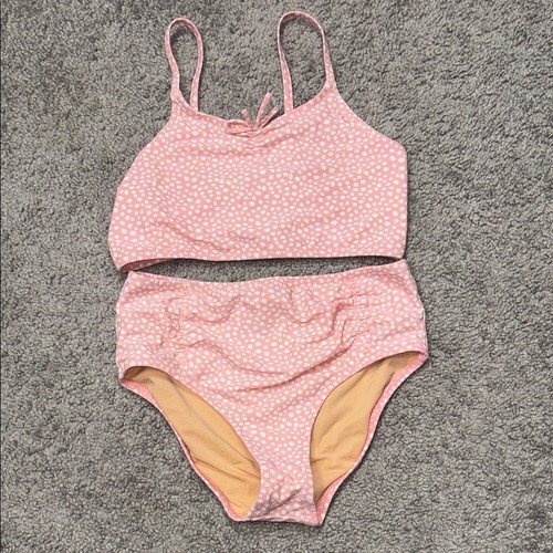 crewcuts by J.Crew kids size 10 Pink Polka Dot Bikini Set