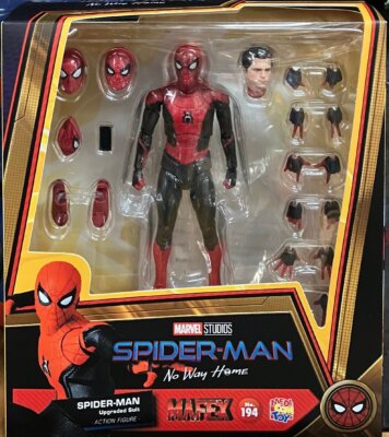 MAFEX 3体セット　未開封 NEW Medicom Toy MAFEX No.194 Spider-Man Upgrade Suit No Way Home