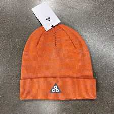 Nike ACG Adult Unisex One Size Beanie Polyester FJ6297-893 Orange Grey White NWT