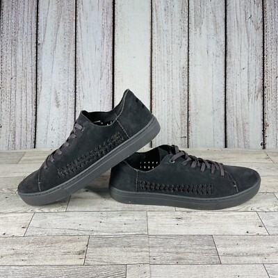 Toms Shoes Womens Size 12 Gray Lenox Lace Up Low Top Sneaker