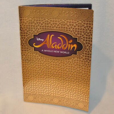 Disney Aladdin A Whole New World Broadway Musical Play Book With Cast Sheet Ebay