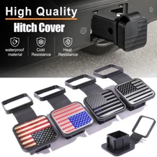 2" USA Flag Hitch Receiver Cover Tow Trailer Tube Plug Cap 4-Way Flat Insert