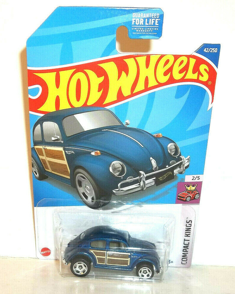 2022 HOT WHEELS 1:64 HW COMPACT KINGS 2/5 BLUE VOLKSWAGEN BEETLE