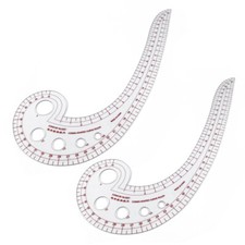 2PCS/Set Comma-Shaped Curve Ruler, DIY Sewing Ruler, French Curve Ruler