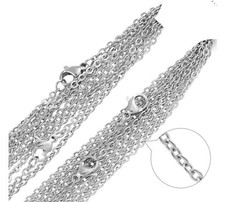 Stainless Steel 19.68 Inch  50 cm 2 mm Link Neck Chain Necklace
