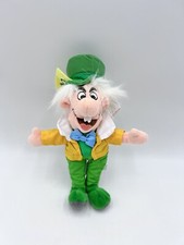 Disney Store Alice Wonderland Mad Hatter Mini Bean Bag MWT Plush Beanie 9".  H4