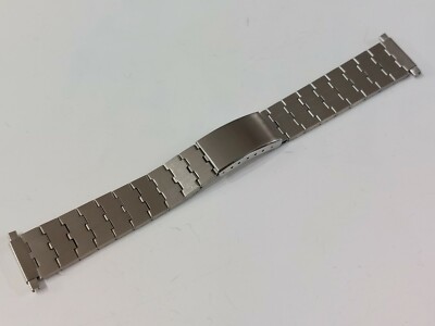 Cinturino orologi vintage acciaio con clasp da uomo per anse da 16