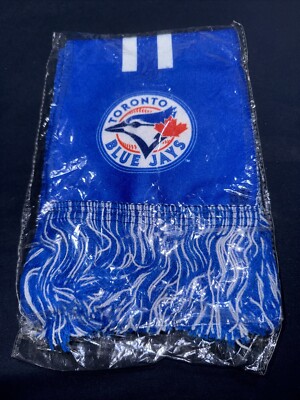 Toronto Blue Jays Scarf Official MLB Full Spell Out Two Logos Genumark SGA M12