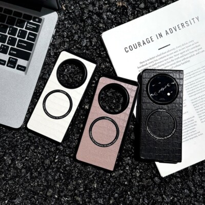 Case For Oppo Find N5 Shockproof Pu Leather Magnetic Slim Business Phone Cover