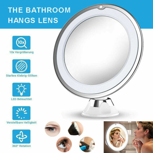 10x Magnifying Lighted Makeup Mirror, 10x Magnifying Led Lighted Makeup Mirror