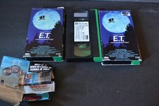 E.T. The Extra-Terrestrial VHS rare black/green tape cartridge ET VHS 3pc