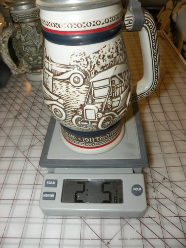AVON 1979 BEER STEIN MUG ANTIQUE AUTOMOBILE CAR CLASSICS LIDDED - Picture 5 of 5