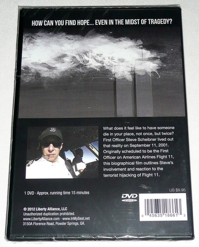 IN MY SEAT DVD A Pilotengeschichte vom 10.-11. September 9/11 NEU - Bild 2 von 2
